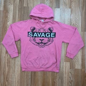 Savage Tiger Pull Over Hoodie